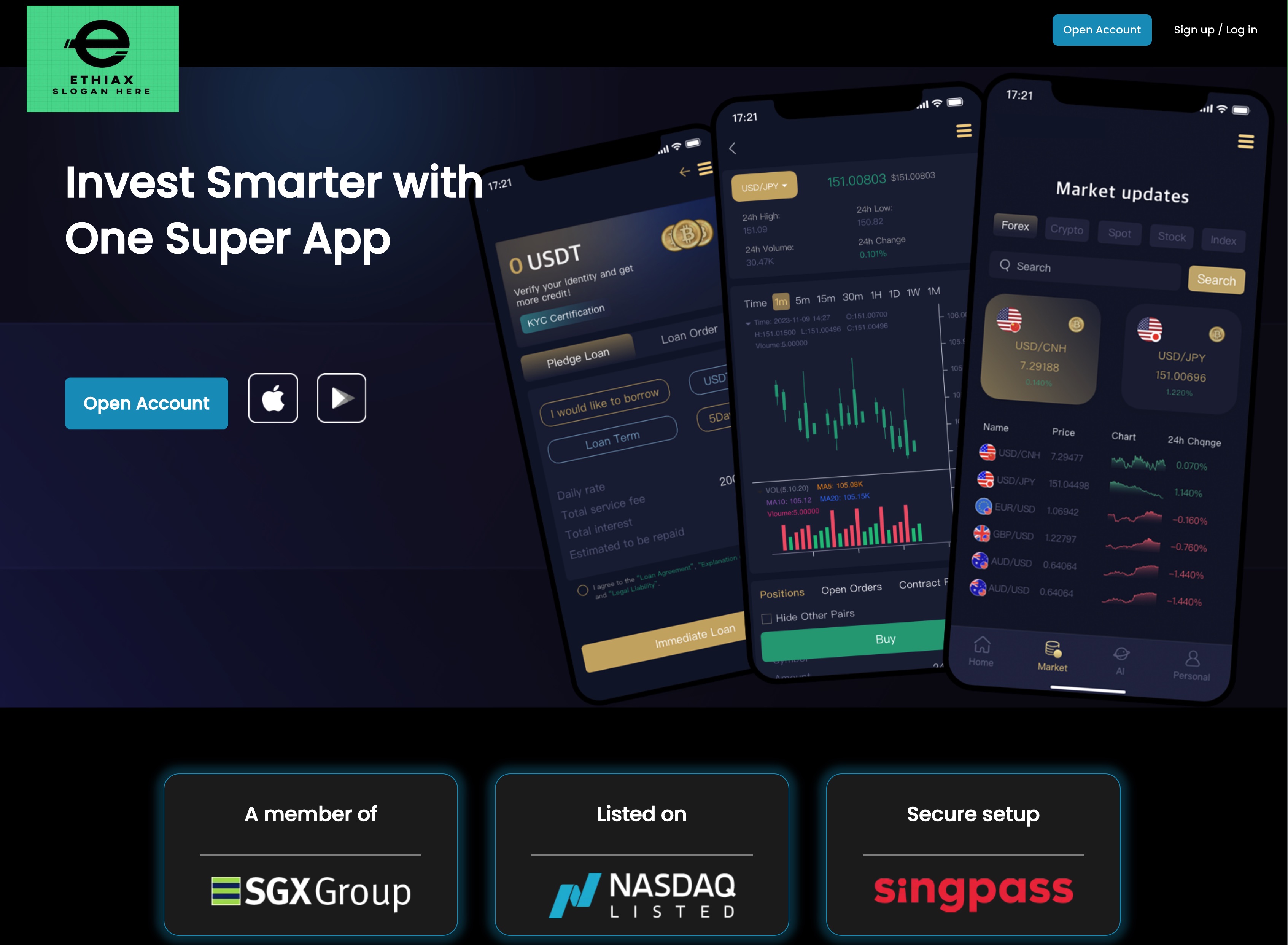 Screenshot der Scam-Seite